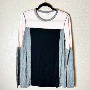 Vince color block long sleeve top